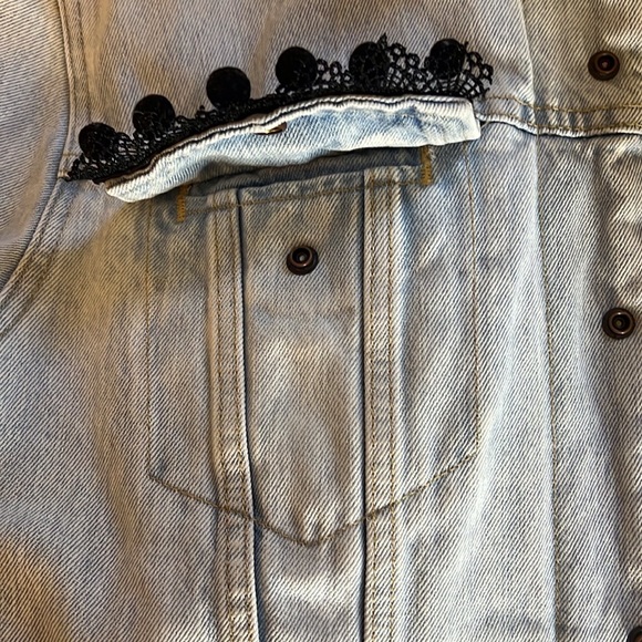 Denim “Ex-Boyfriend” Trucker Jacket - Picture 7 of 14